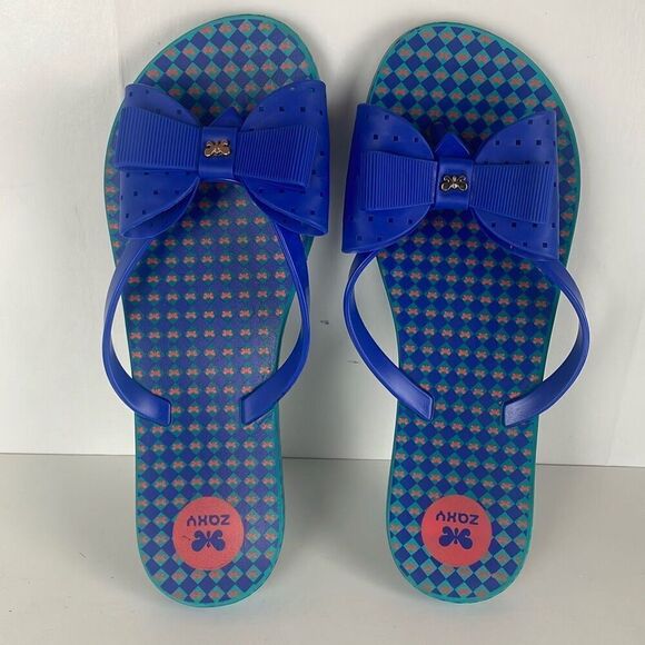 Bows and Butterflies Accented Flip Flop Sandals 7 - Picture 2 of 6